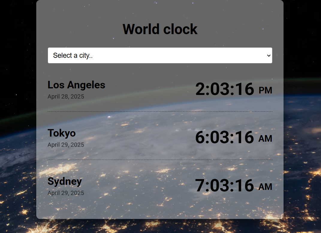 Clock app